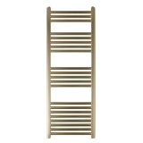 JTP Vos Brushed Brass 1200mm x 400mm Heated Towel Radiator Cut Out
